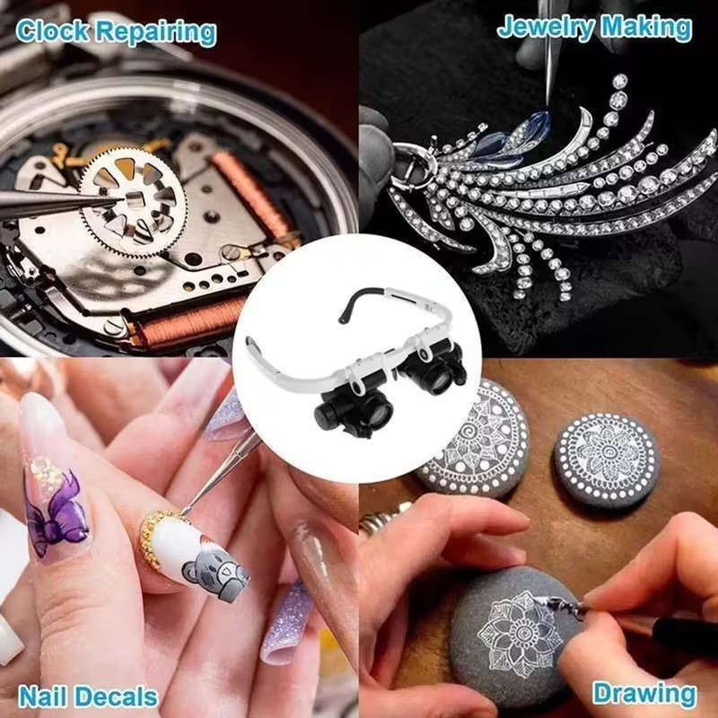 2XLED Watch Jewelry Restoration Magnifying Lamp