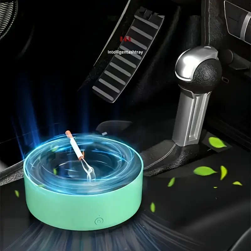 1pc A Battery-Powered Ashtray Designed for Home Use That Smartly Eliminates Secondhand Smoke And Od
