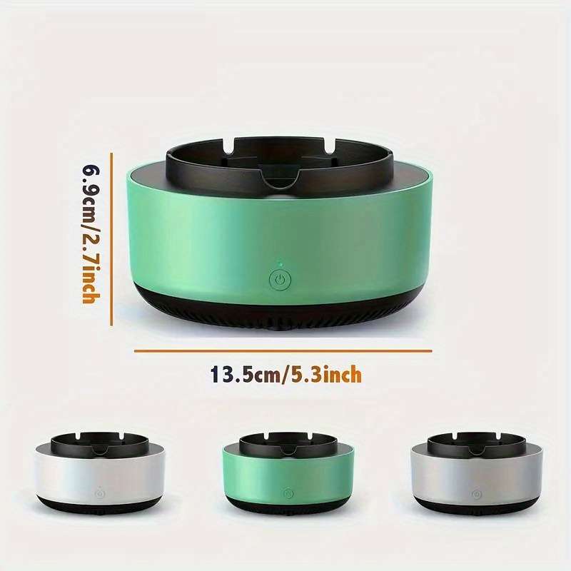 1pc A Battery-Powered Ashtray Designed for Home Use That Smartly Eliminates Secondhand Smoke And Od