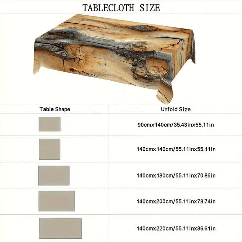 1 Farmhouse Tablecloth 140*220cm