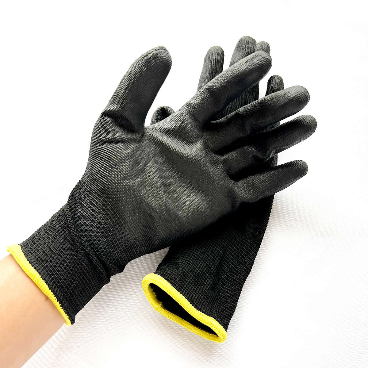 7 Pairs Black Size XL Multi Purpose Work Gloves