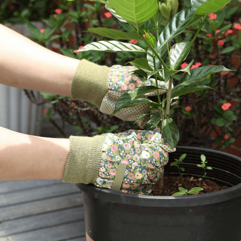 1 Pair Green Multi Purpose Work Gloves