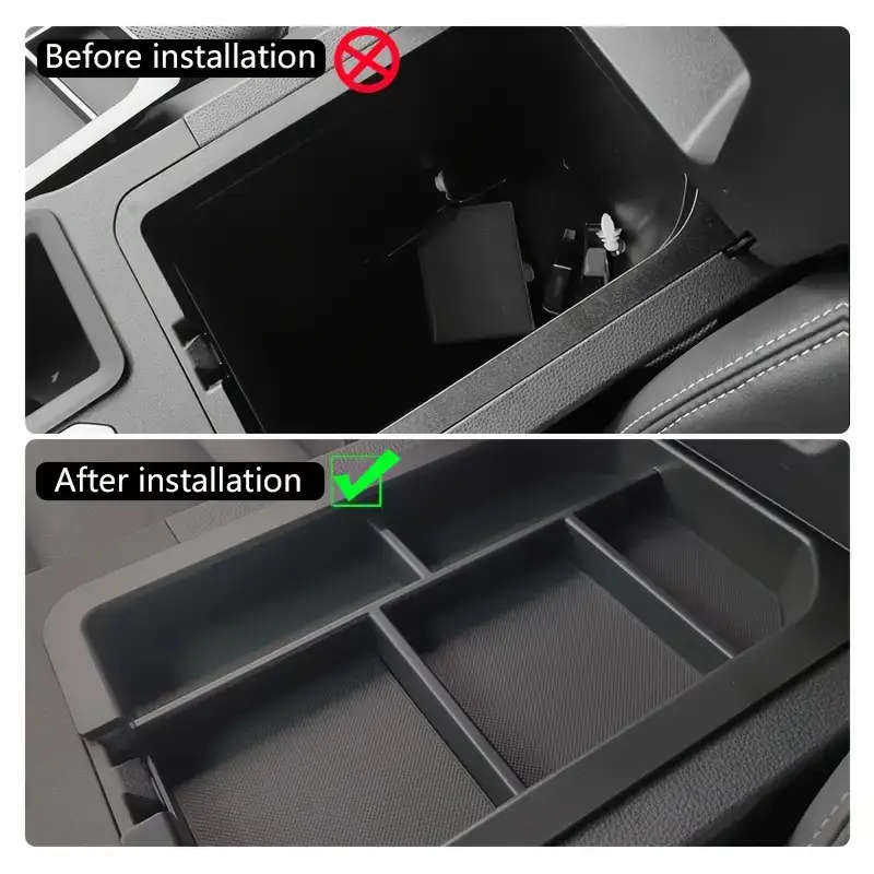 Armrest Box Secondary Storage Organizer For Toyota Land Cruiser Prado LC250