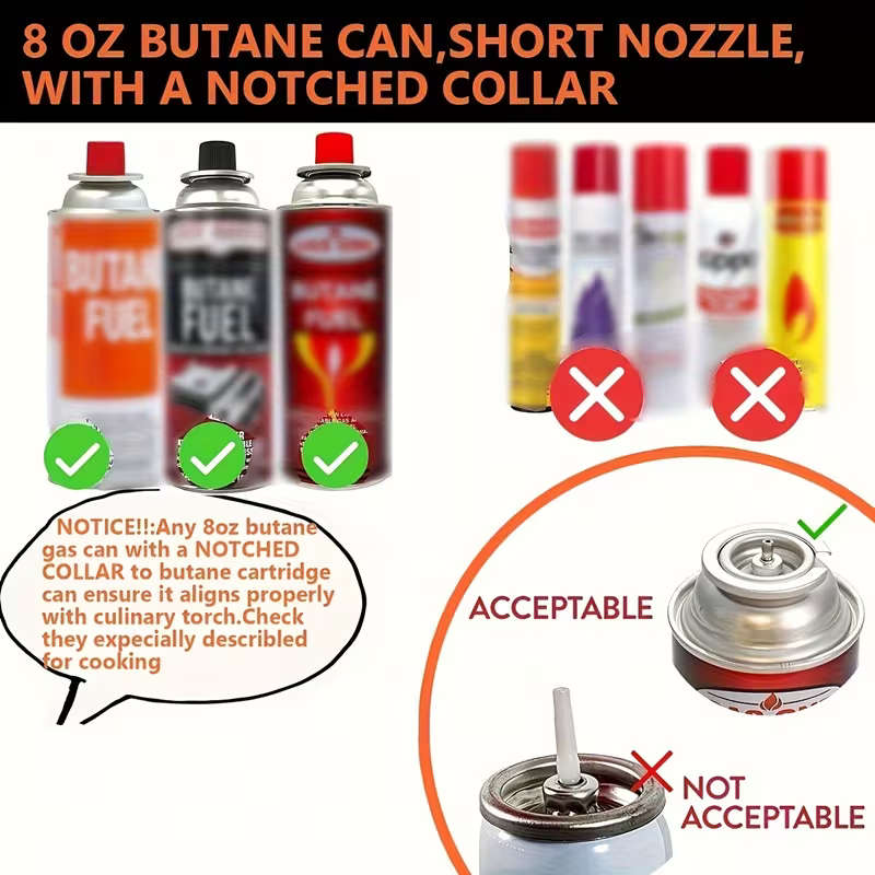 Portable Gas Torch Adjustable Durable Metal Structure