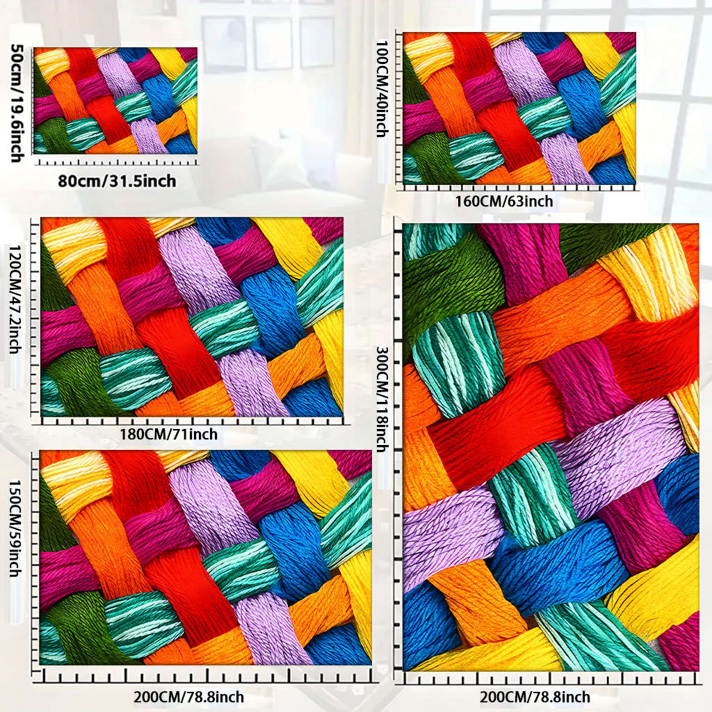 1Pc 160.02x200.66cm 16Ox23Ocm Floor Mat