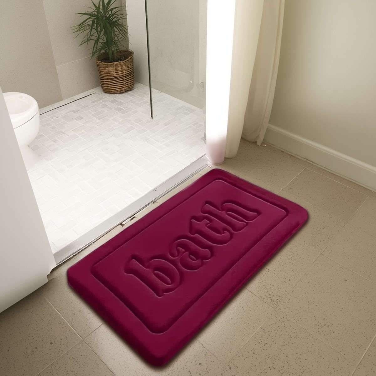 1Pc Light Gray 40x60cm 15.7x23.6inch Floor Mat