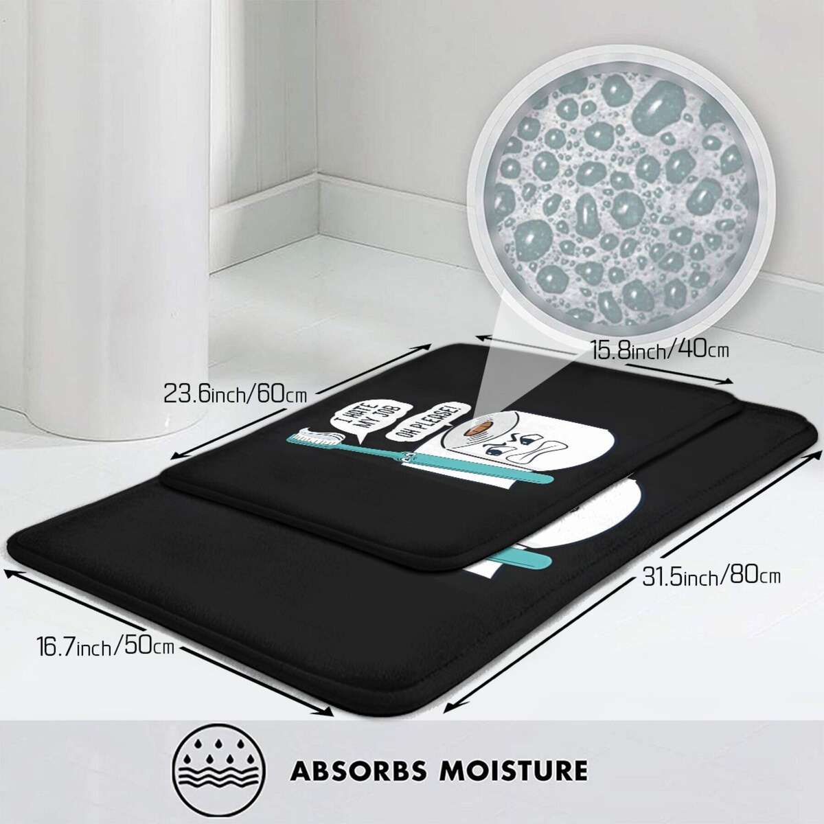 1Pc Art 40x60cm Floor Mat