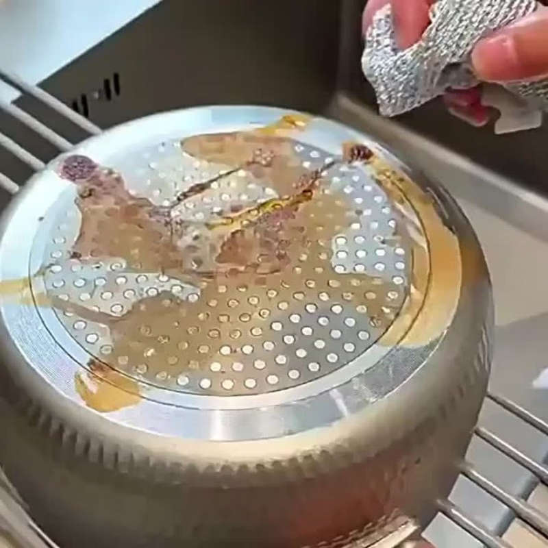 10pcs of Stainless Steel Wire Mesh Dishcloths