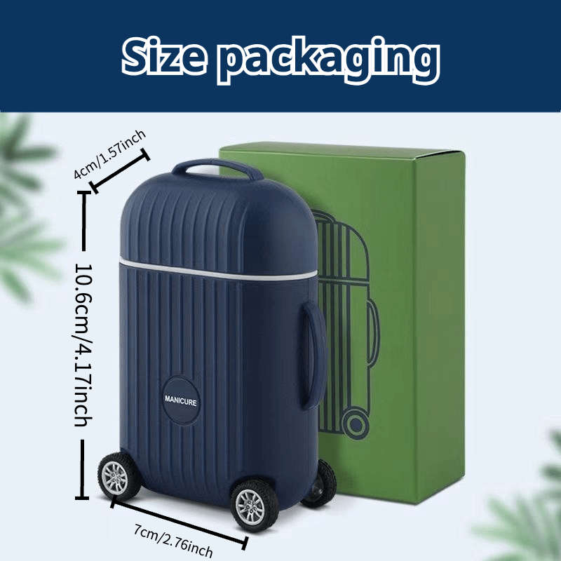 8pcs Stainless Steel Nail Clippers Set Mini Luggage Luggage Nail Clippers Set Including File