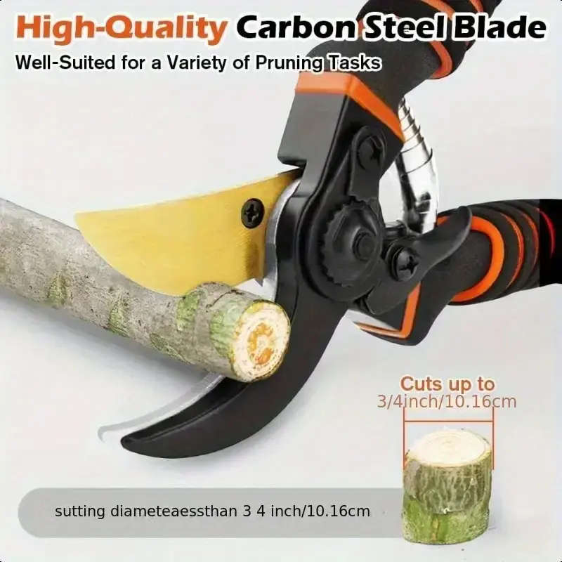 2-Piece 8.5" Professional Titanium Bypass Pruners