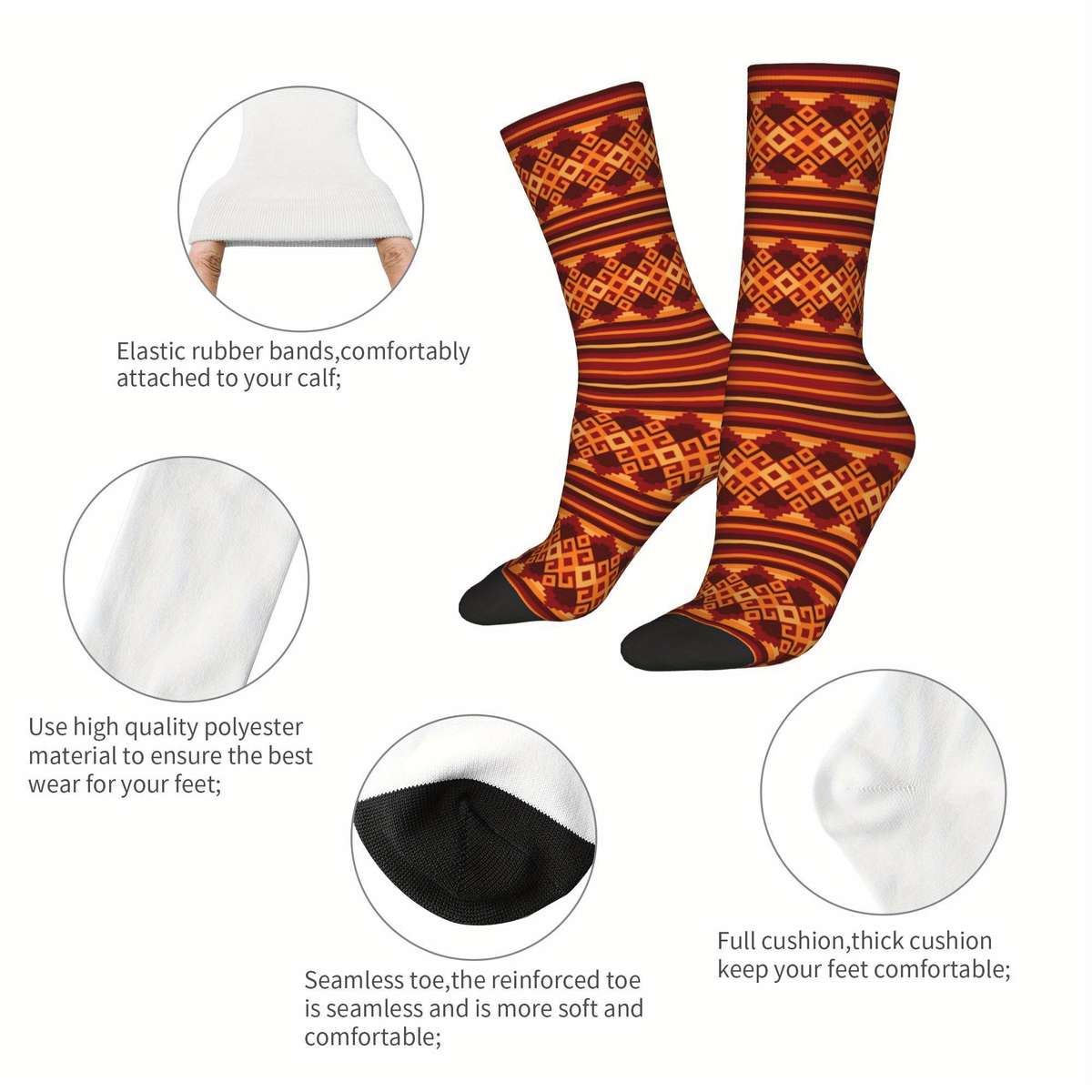 1 Pair Multicolor One Size Socks