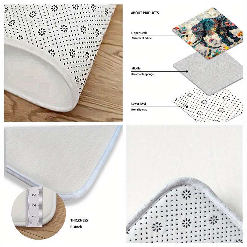 1Pc 20x31inch 50x80cm Floor Mat