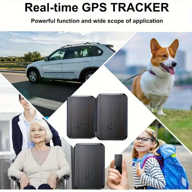 1pc Accessory Portable Real-Time Vehicle Tracking System USB Charging 6V Operating Voltage ABS