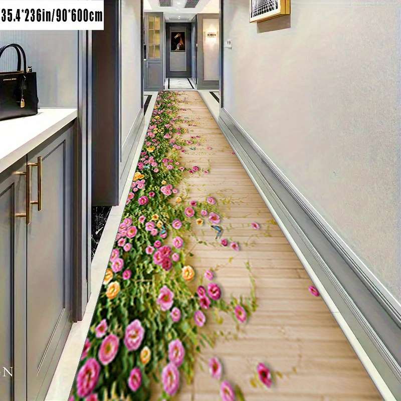 1Pc 23x118inch 60x300cm Floor Mat