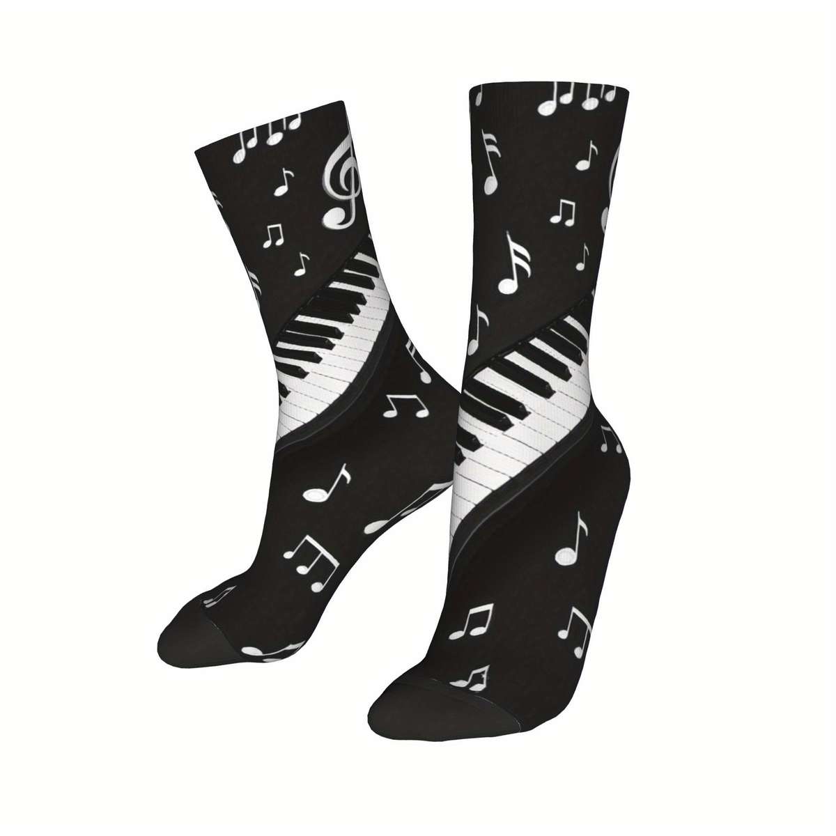 1 Pair Black One Size Socks