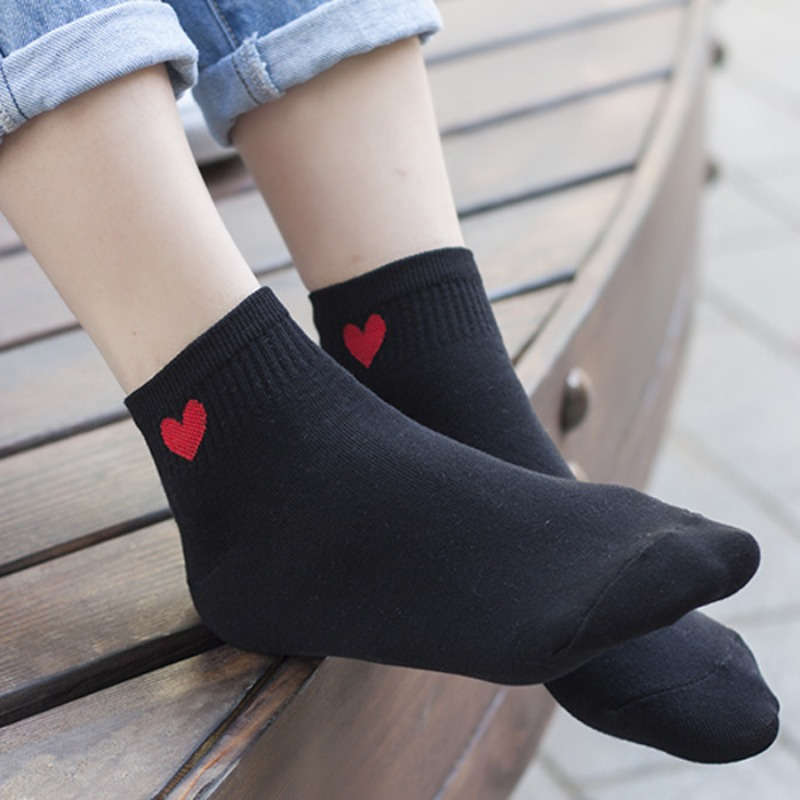 5 Pairs Black One Size High Elastic Socks