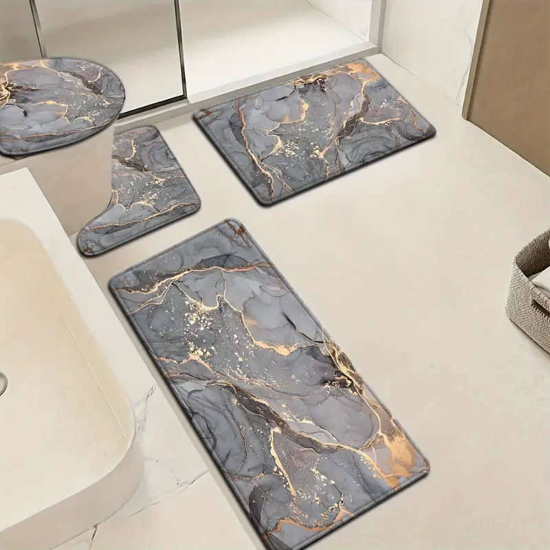 4-Piece Marble Bath Mat