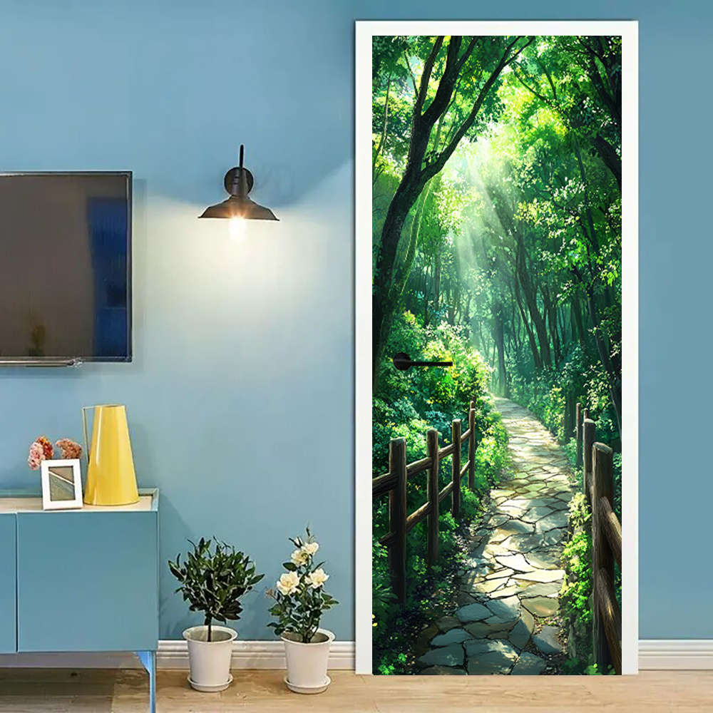 1Pc 95.0x214.88cm Door Window Sticker