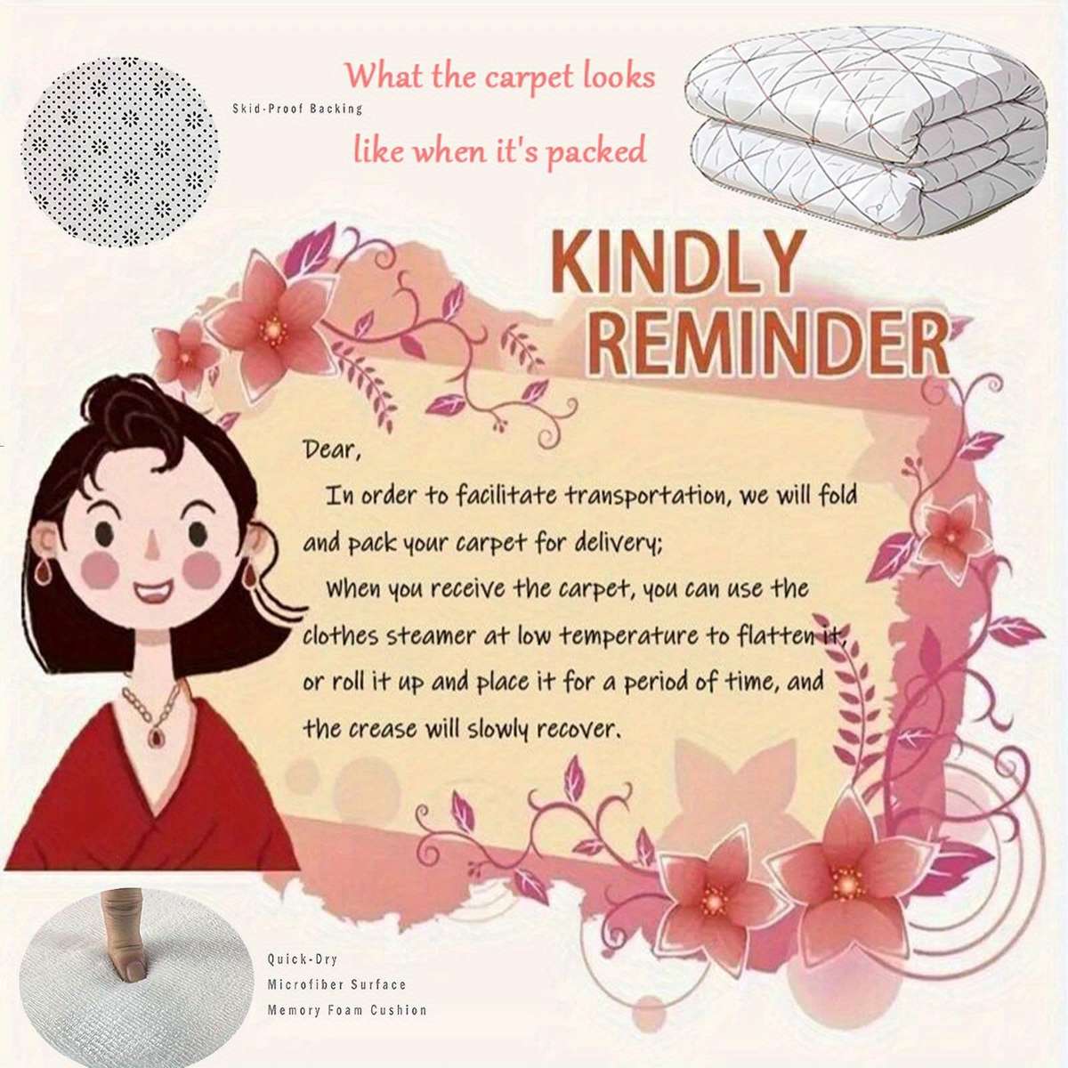 1Pc 19.69x31.49inch 50x80cm Floor Mat