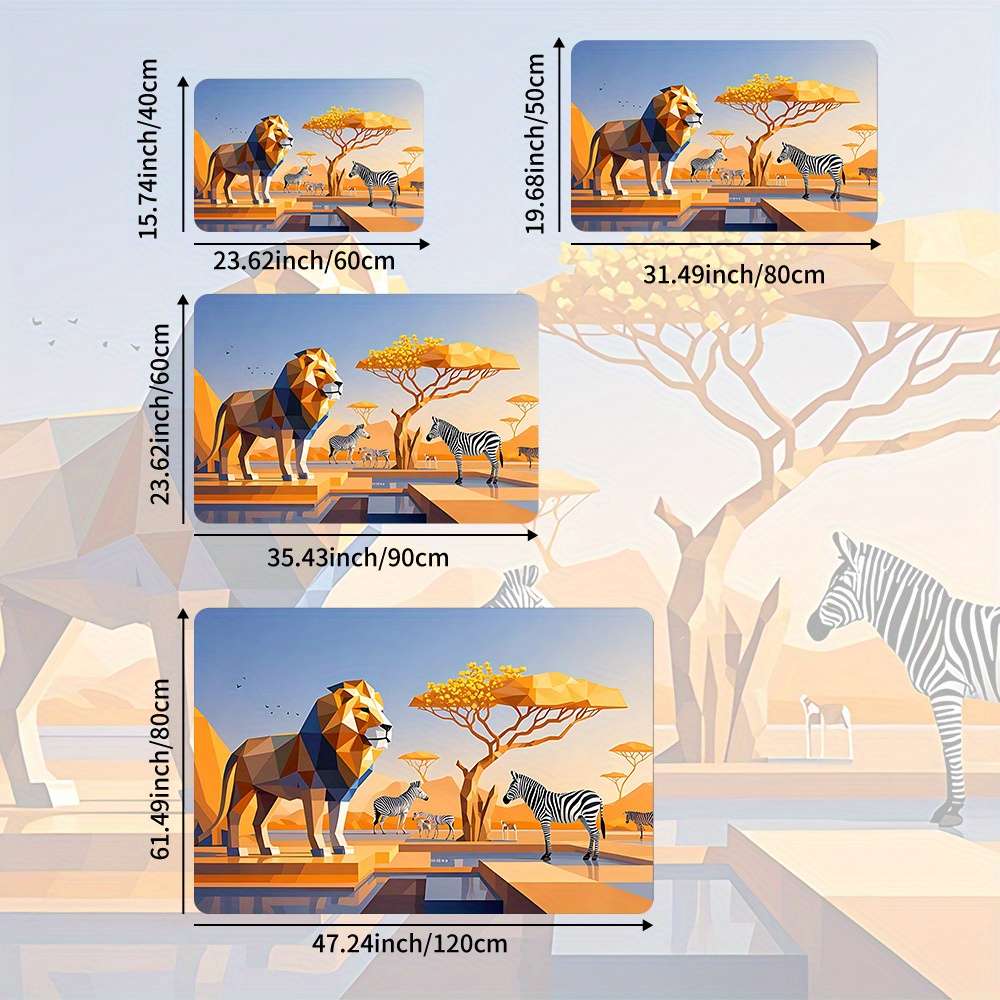 1Pc 23.62x35.43inch 60x90cm Floor Mat