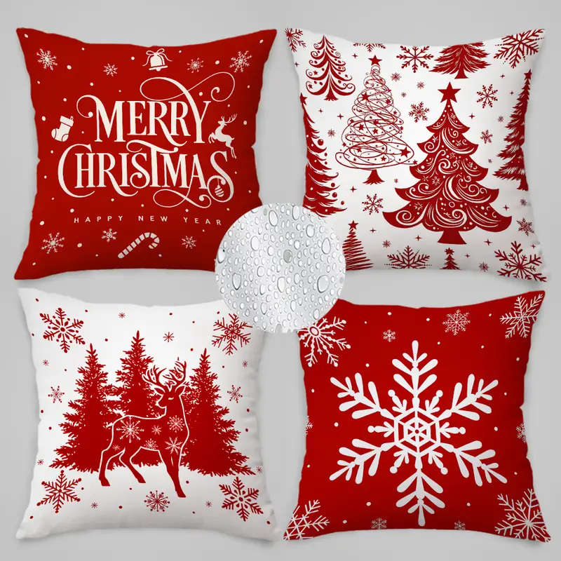 4-Piece Christmas Pillowcase Set