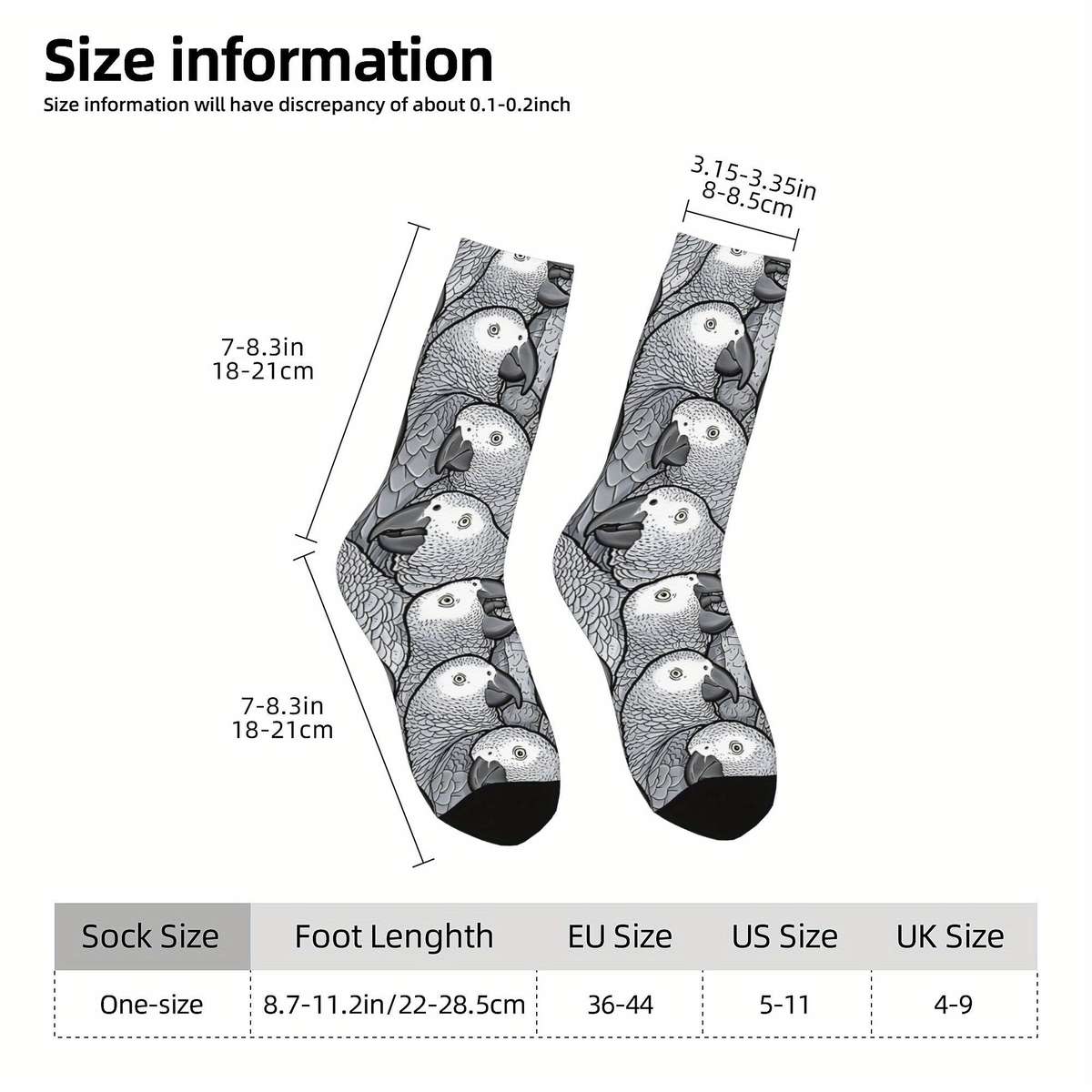 1 Pair Multicolor One Size Socks