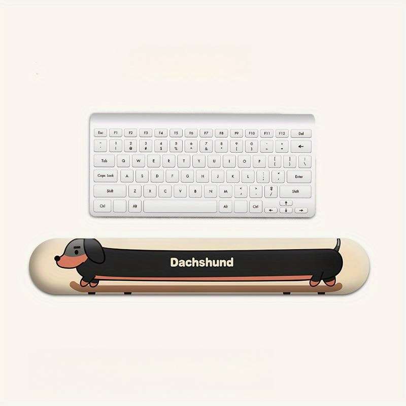 1pc Cute Dachshund Anime Wrist Rest Mouse Pad Thick Non-Slip Rubber Base Stylish Offi
