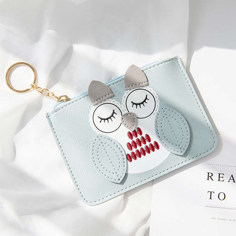Women'S Mini Coin Purse Simple And Cute Thin Large Capacity Zipper Coin Key Bag Multifunctional