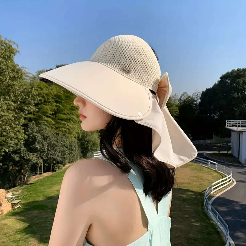 Women's Wide-Brimmed Sun Hat White