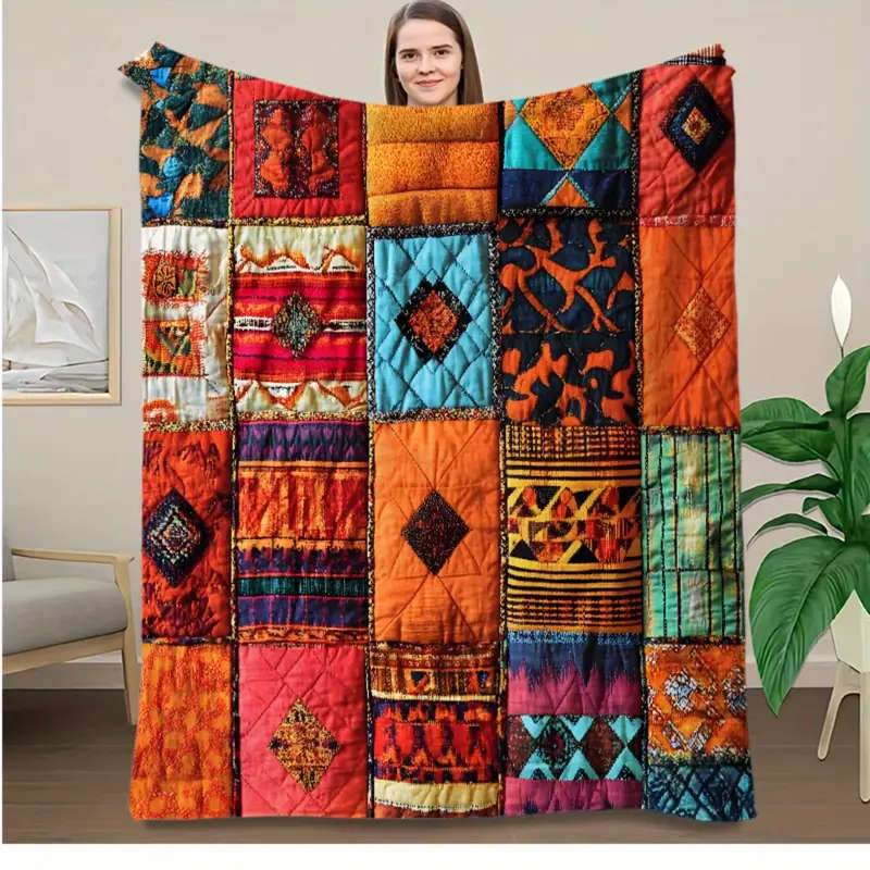 1 Bohemian Patchwork Quilt1.5M*2M