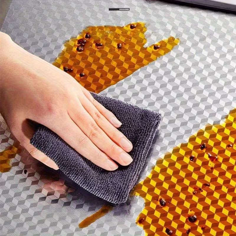 Waterproof and oil-resistant aluminum foil stickers