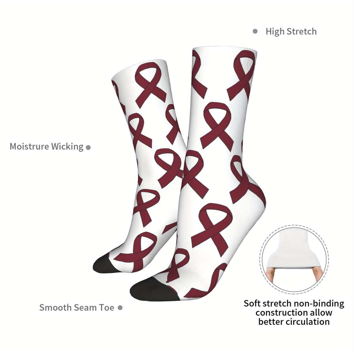 1 Pair Multicolor One Size Socks