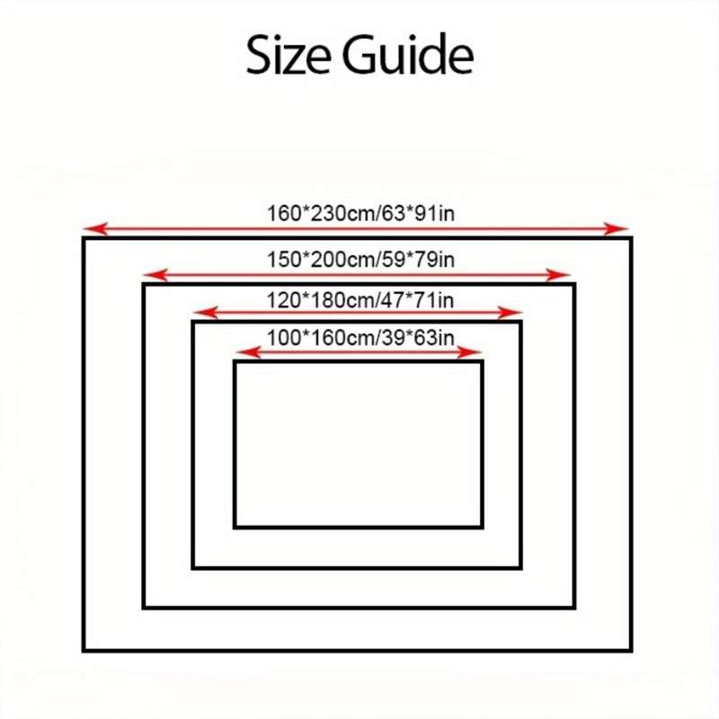 1Pc 160x230cm 63x91inch Floor Mat