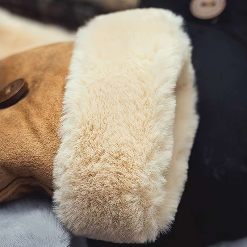 1 Pair Khaki Warm Gloves