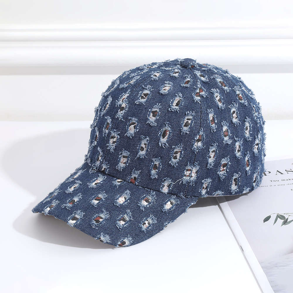 Men'S Women'S Denim Wash Baseball Cap With Best Embroidery Breathable Breathable Lightw