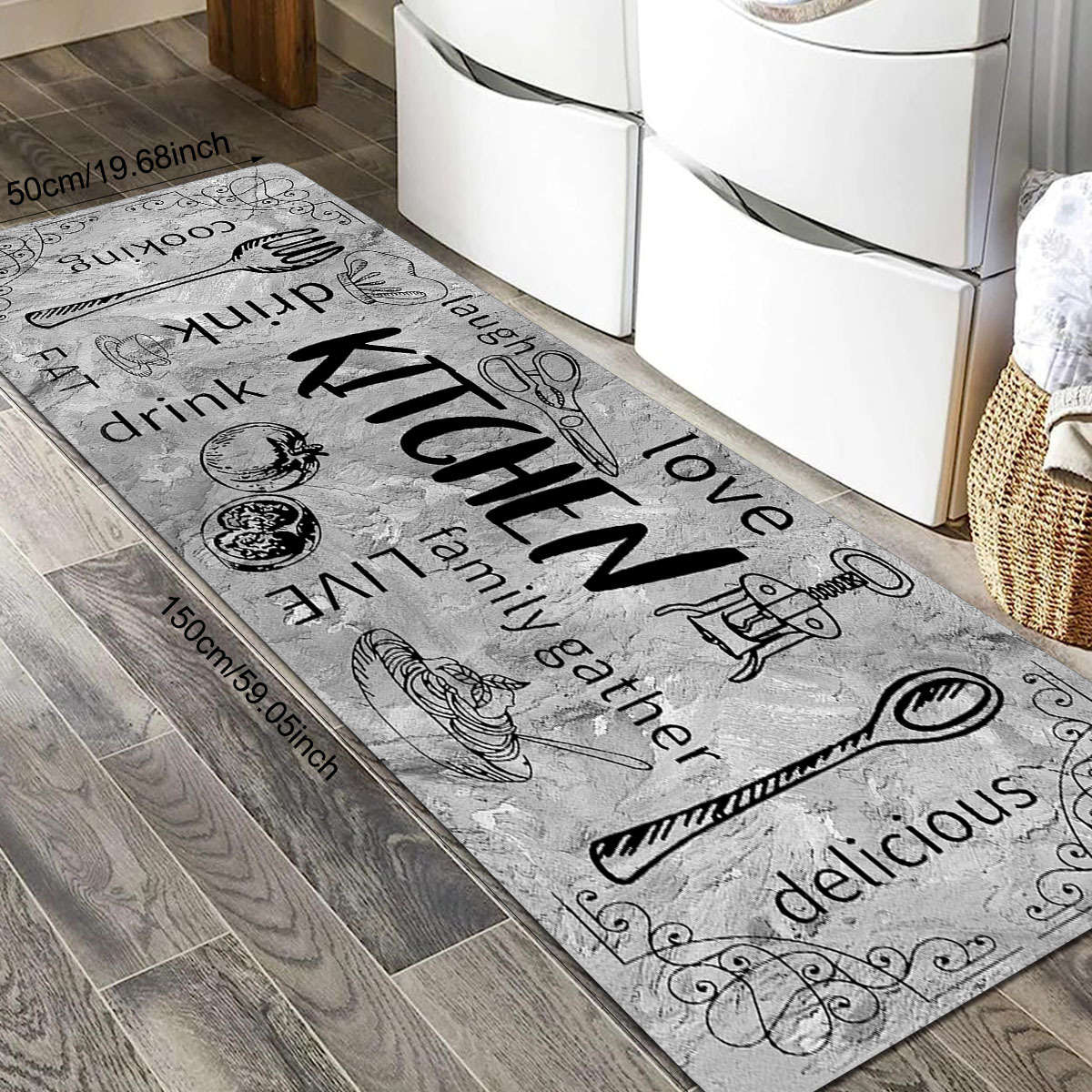 1Pc 23.6x70.9inch 60x180cm Floor Mat