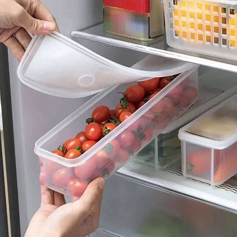 3pcs Stackable Plastic Storage Containers with Lids   Reusable   Ideal f
