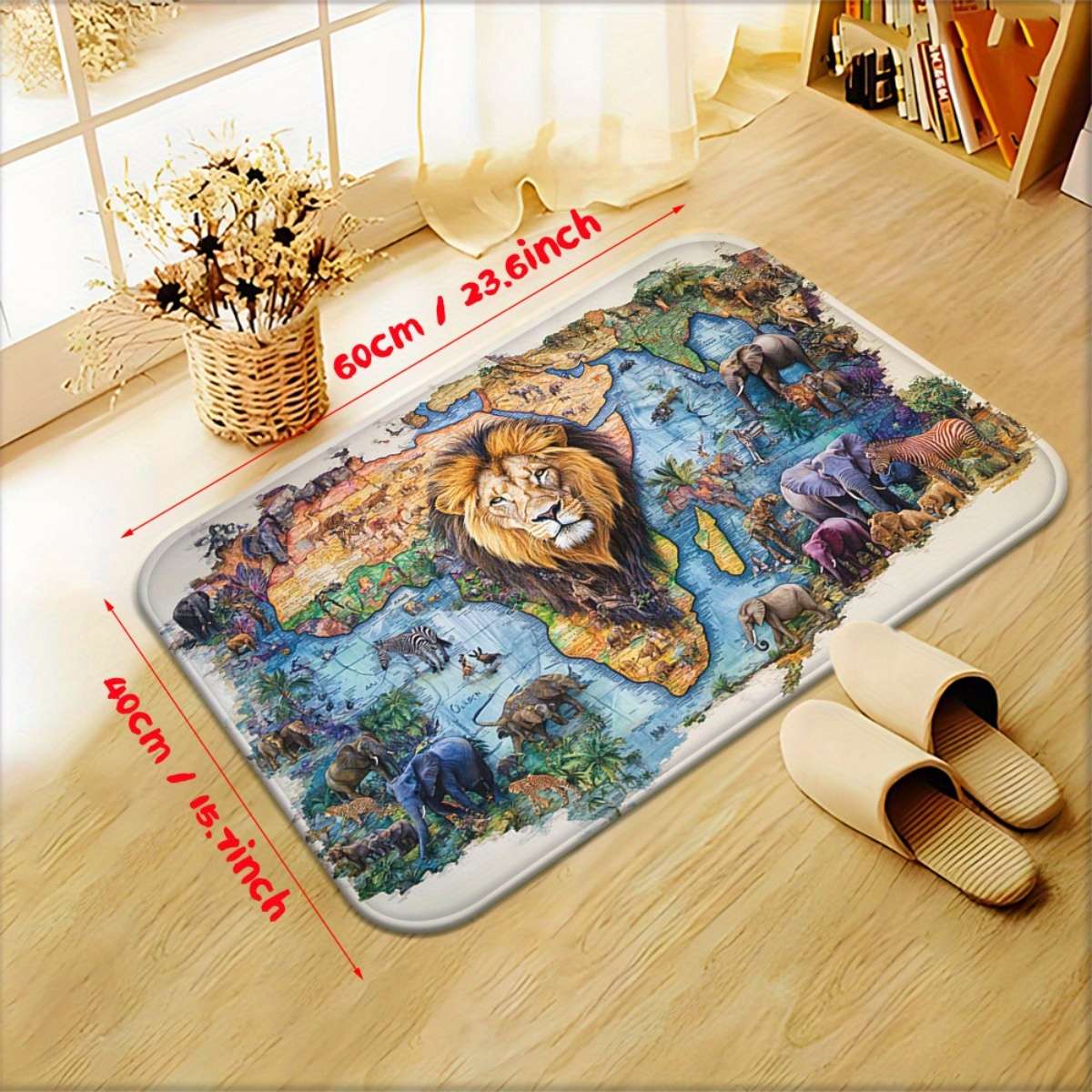 1Pc 15.75x23.62inch 40x60cm Floor Mat