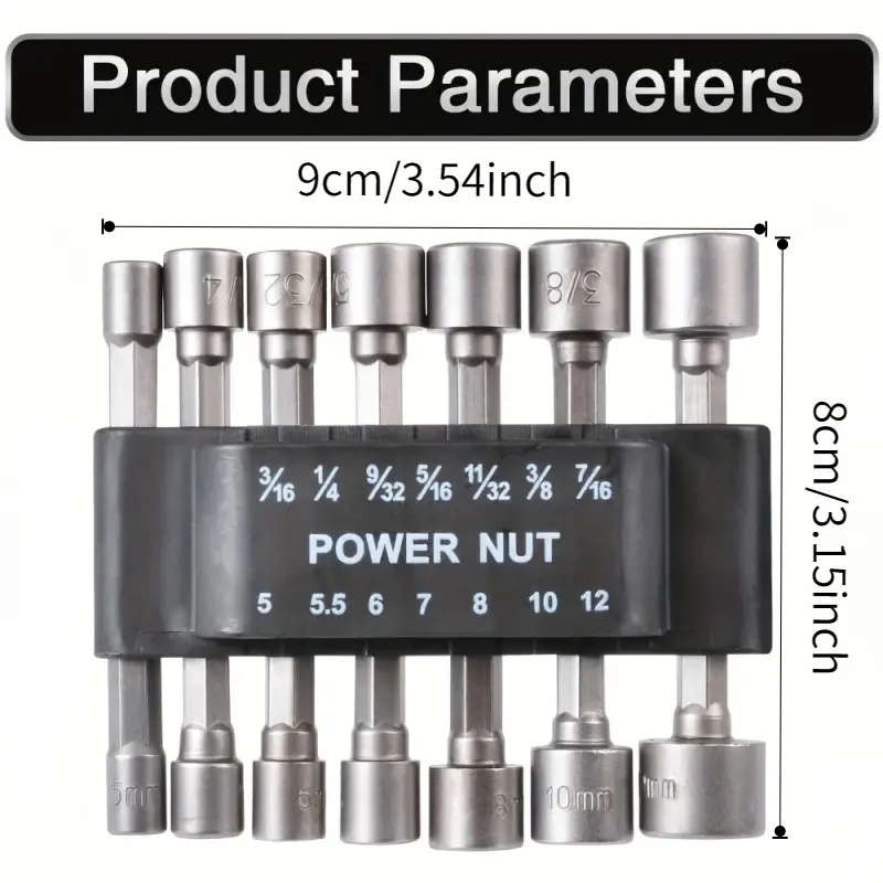 High Torque 14-Piece CR-V Steel Socket Set