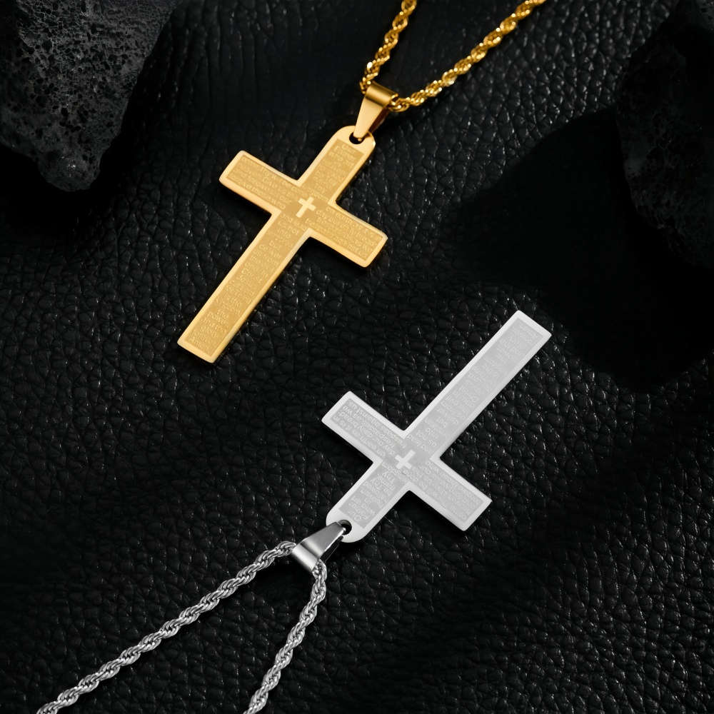 1 Piece Golden Jesus Theme Pendant