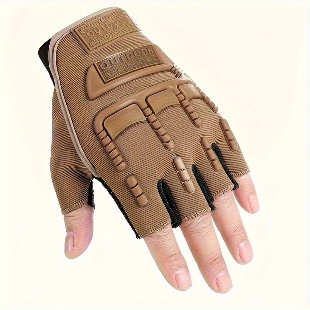 1 Pair Black Outdoor Sports Gloves