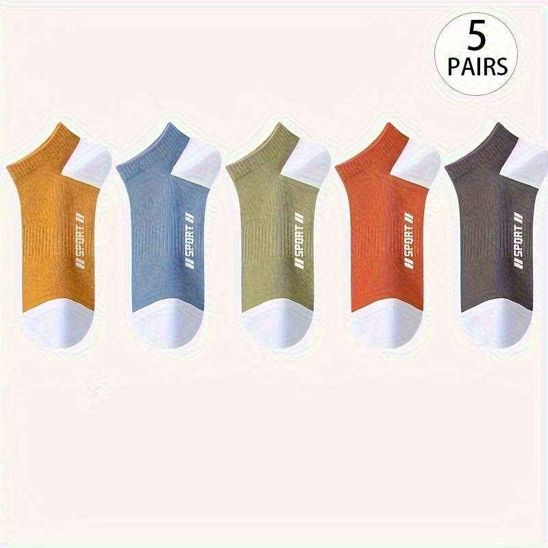 5 Pairs Mixed Color One Size High Elastic Socks