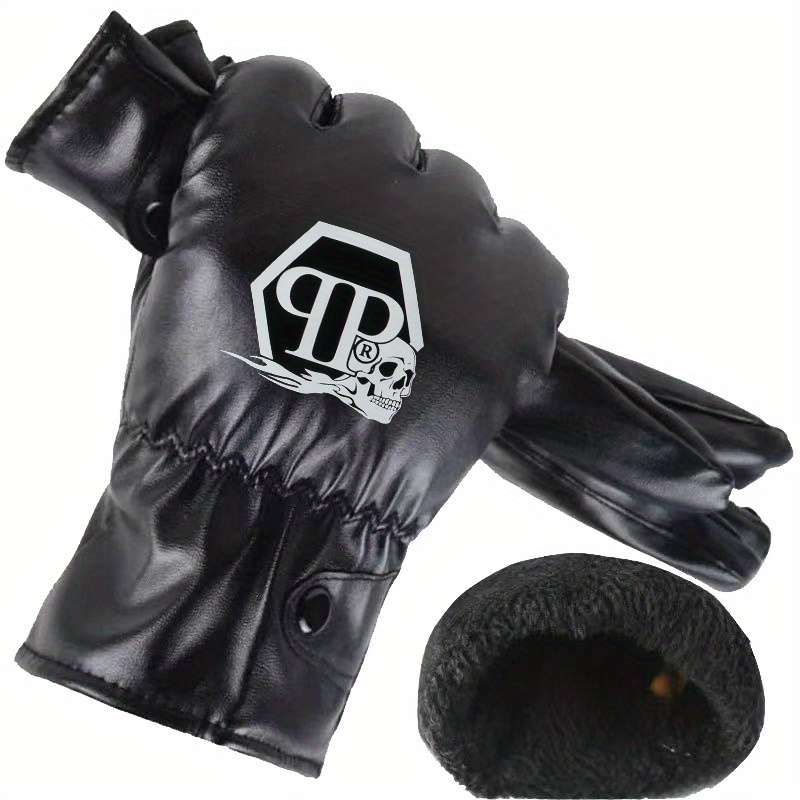 1 Pair Black Warm Gloves