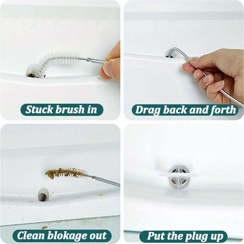 4pcs Refrigerator Drain Hole Cleaning Kit