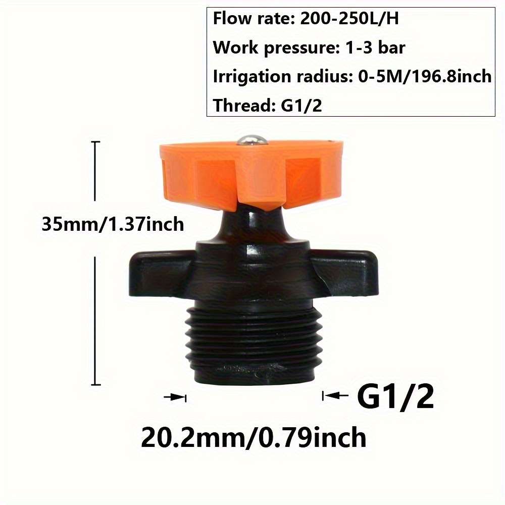 10Pcs Rotating Automatic Sprinkler Nozzles