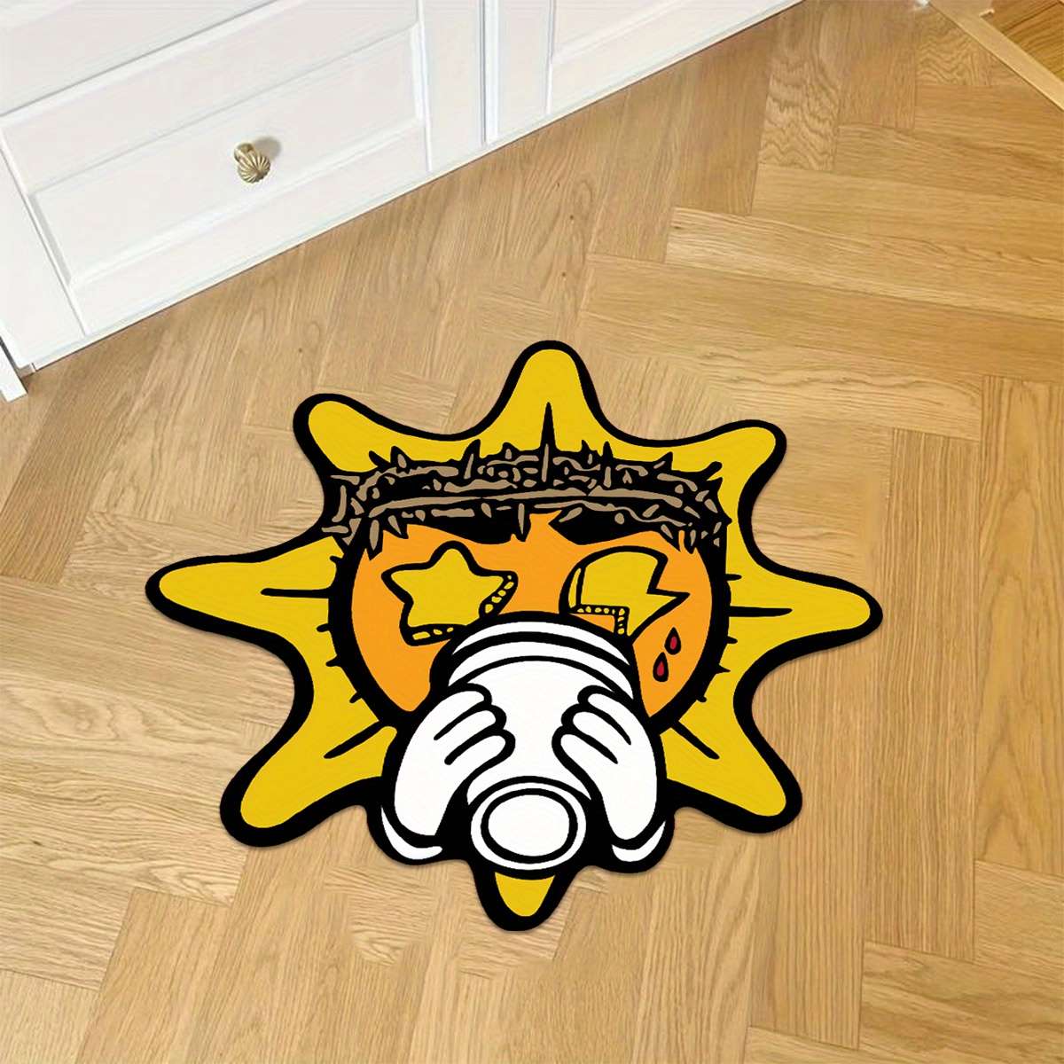 1Pc 23.62x23.62inch 60x60cm Floor Mat