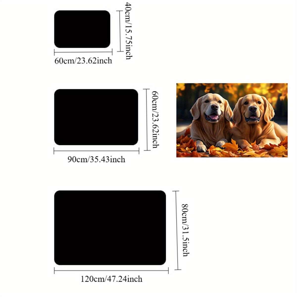 1Pc 40x60cm Floor Mat