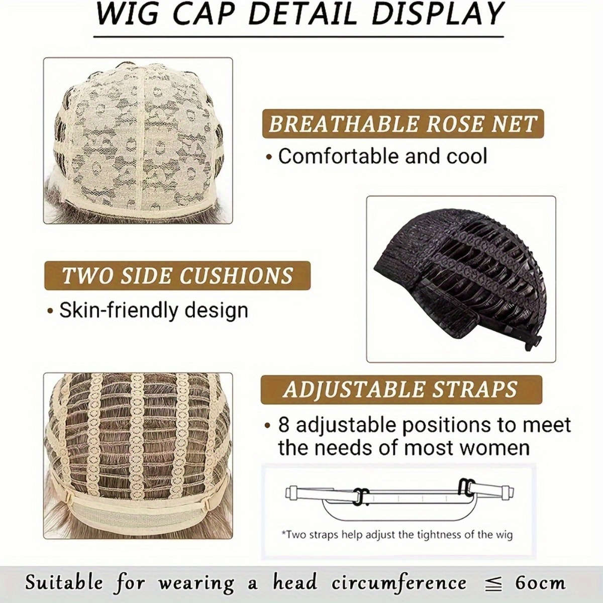 Black 40.64Cm Fashion Design Wig