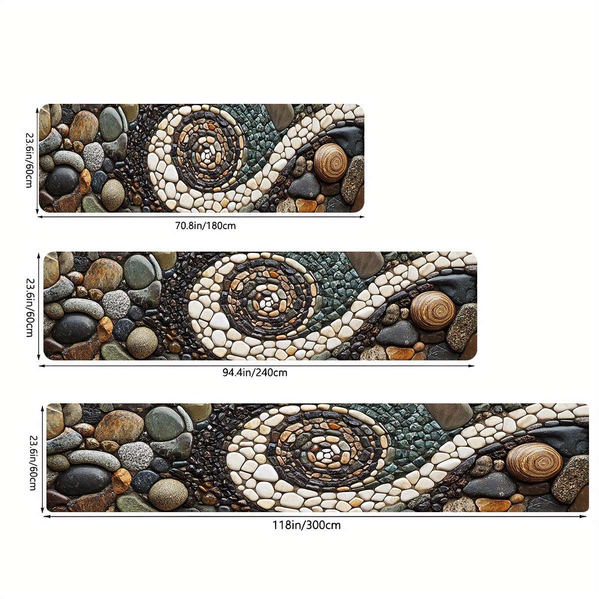 1Pc Mixed Color 24x71inch 60x180cm Floor Mat