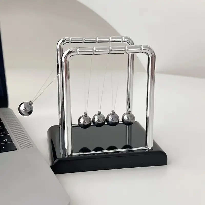5 Ball Newton Cradle Metal And Abs Plastic Desktop Decoration